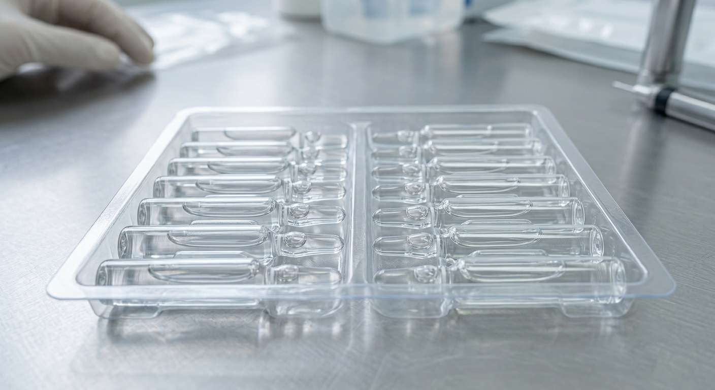 Ampoule bottle fixed tray