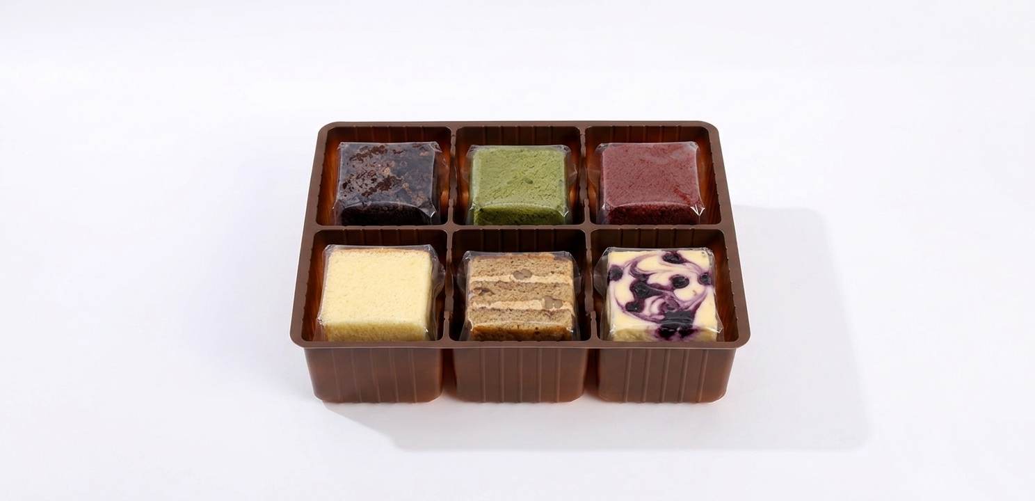 Brown Square Tray