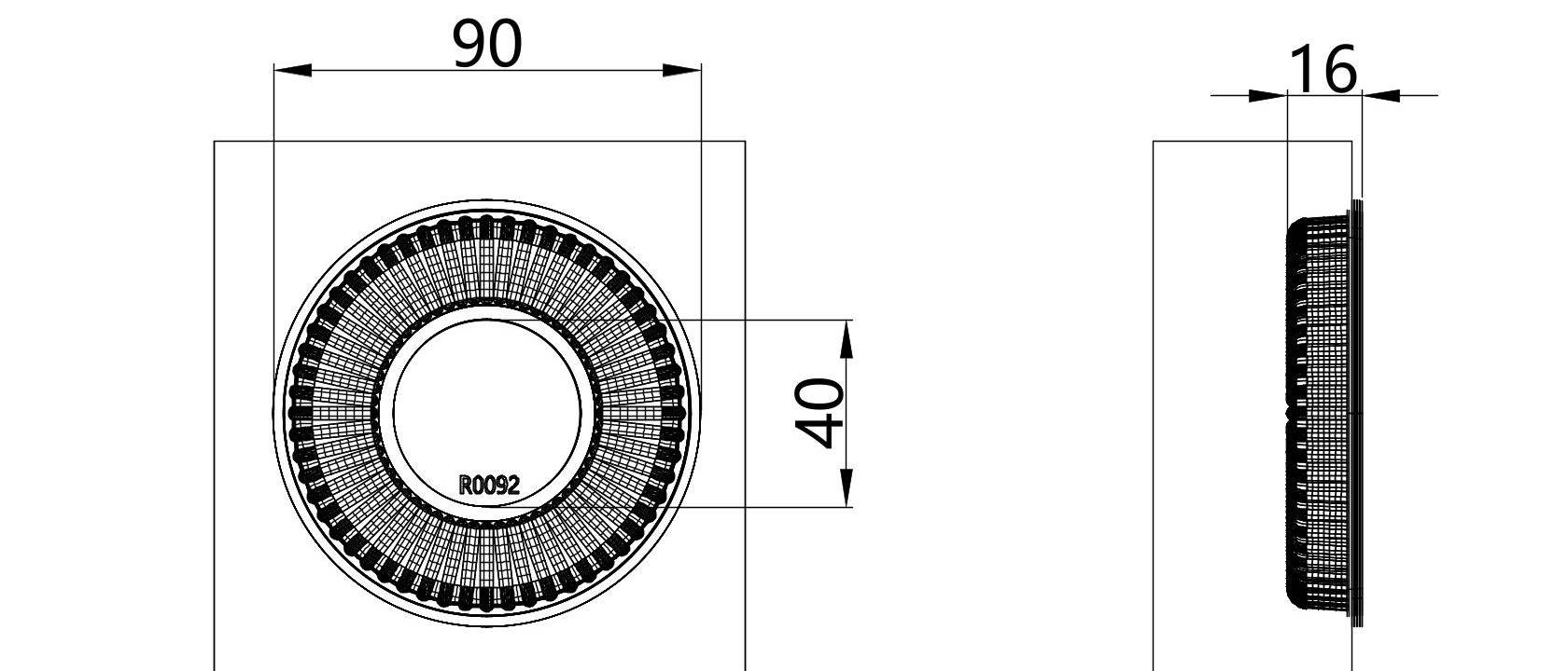 Custom cavity structure for Large Pastry Tray