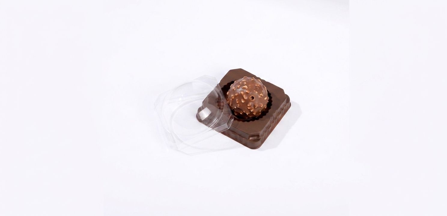 Round dessert tray