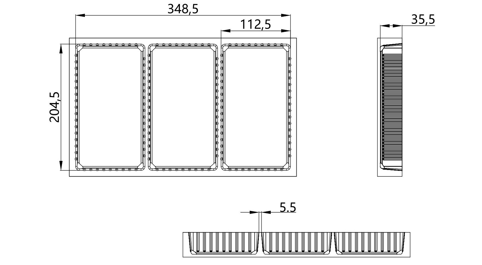 Custom cavity structure for Biscuit Insert Tray