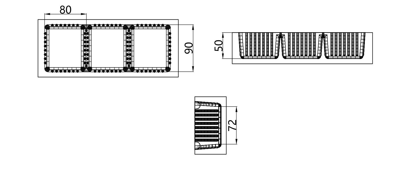 Custom cavity structure for Single Cavity Tray
