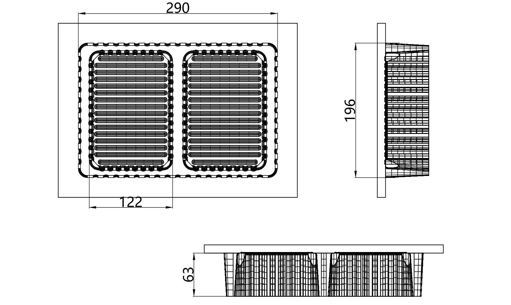 Custom cavity structure for Food Insert Tray