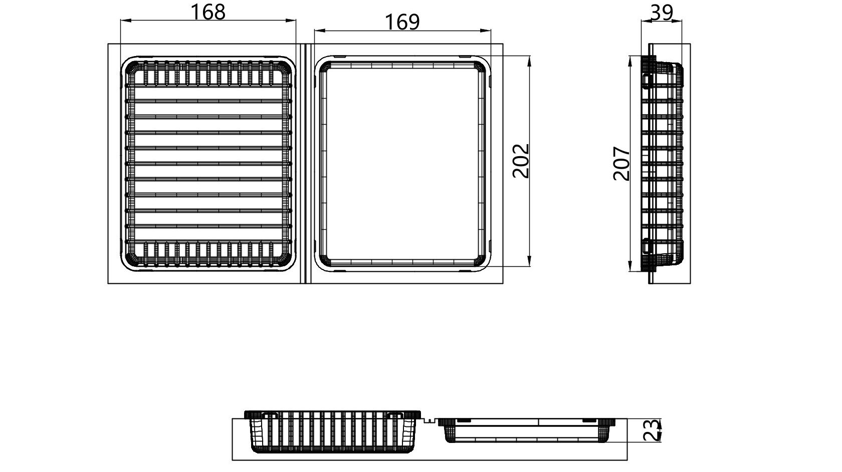 Custom cavity structure for Anti-Slip Bottom Box