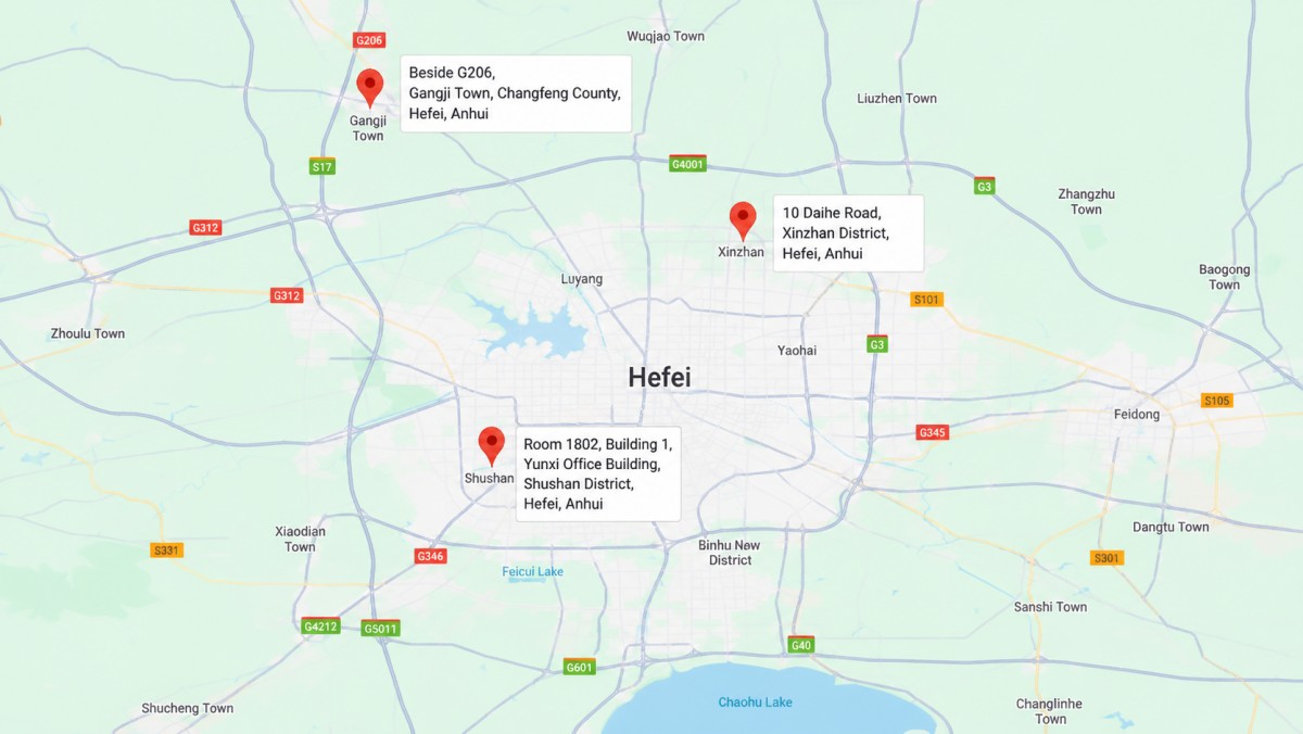 Company location map