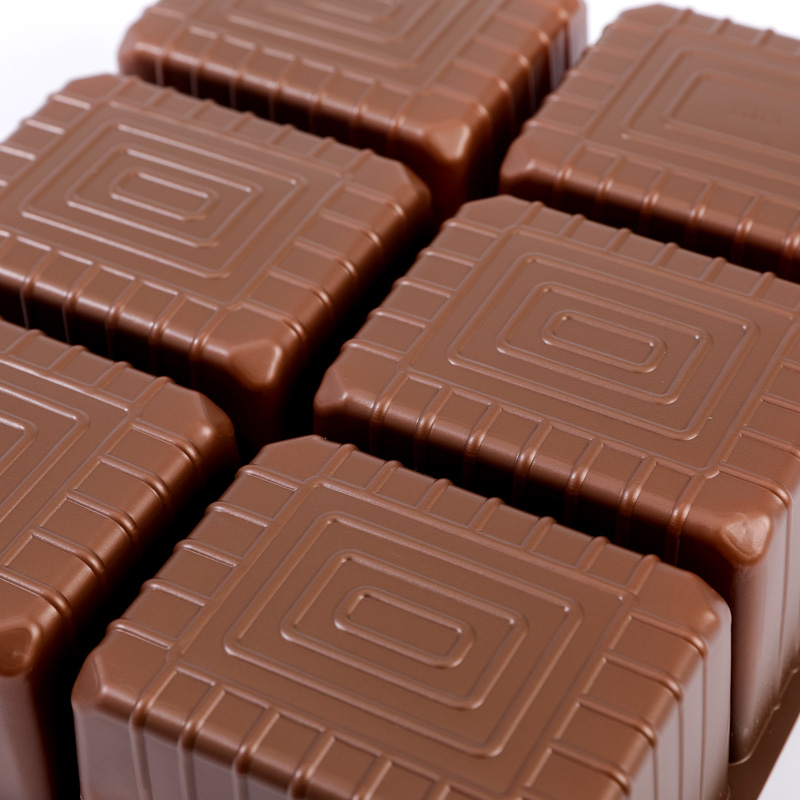 Brown Square Tray