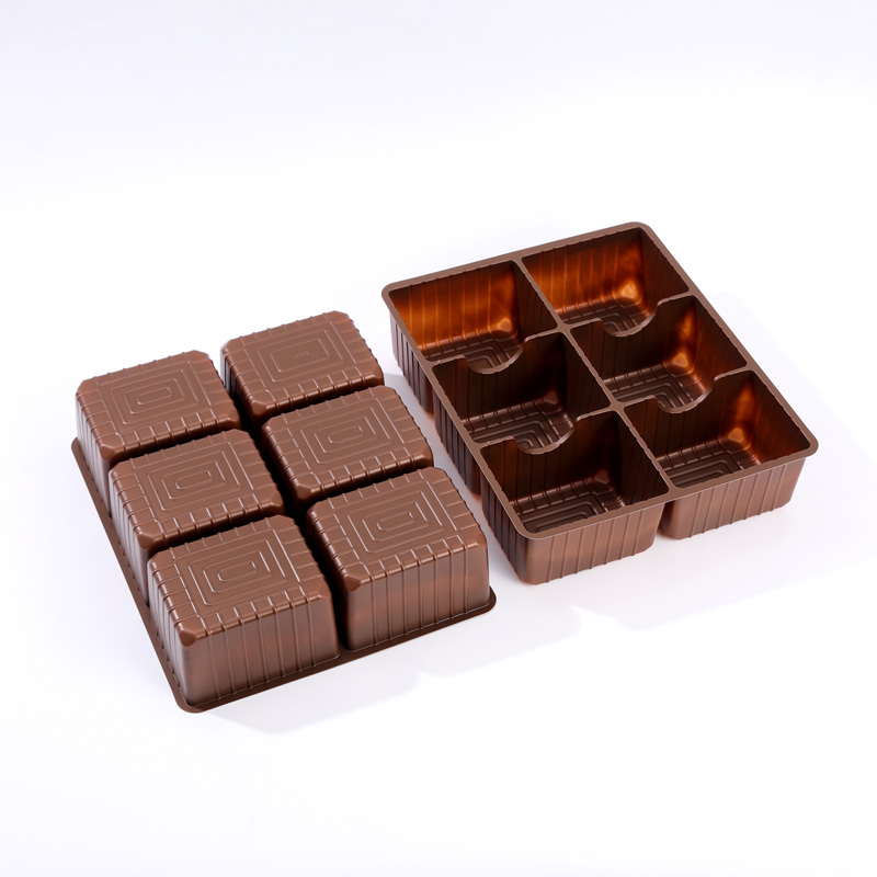 Brown Square Tray