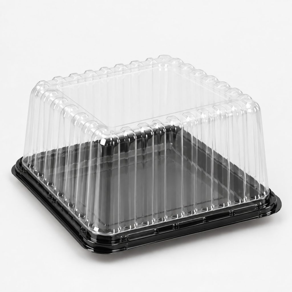 Square cake container