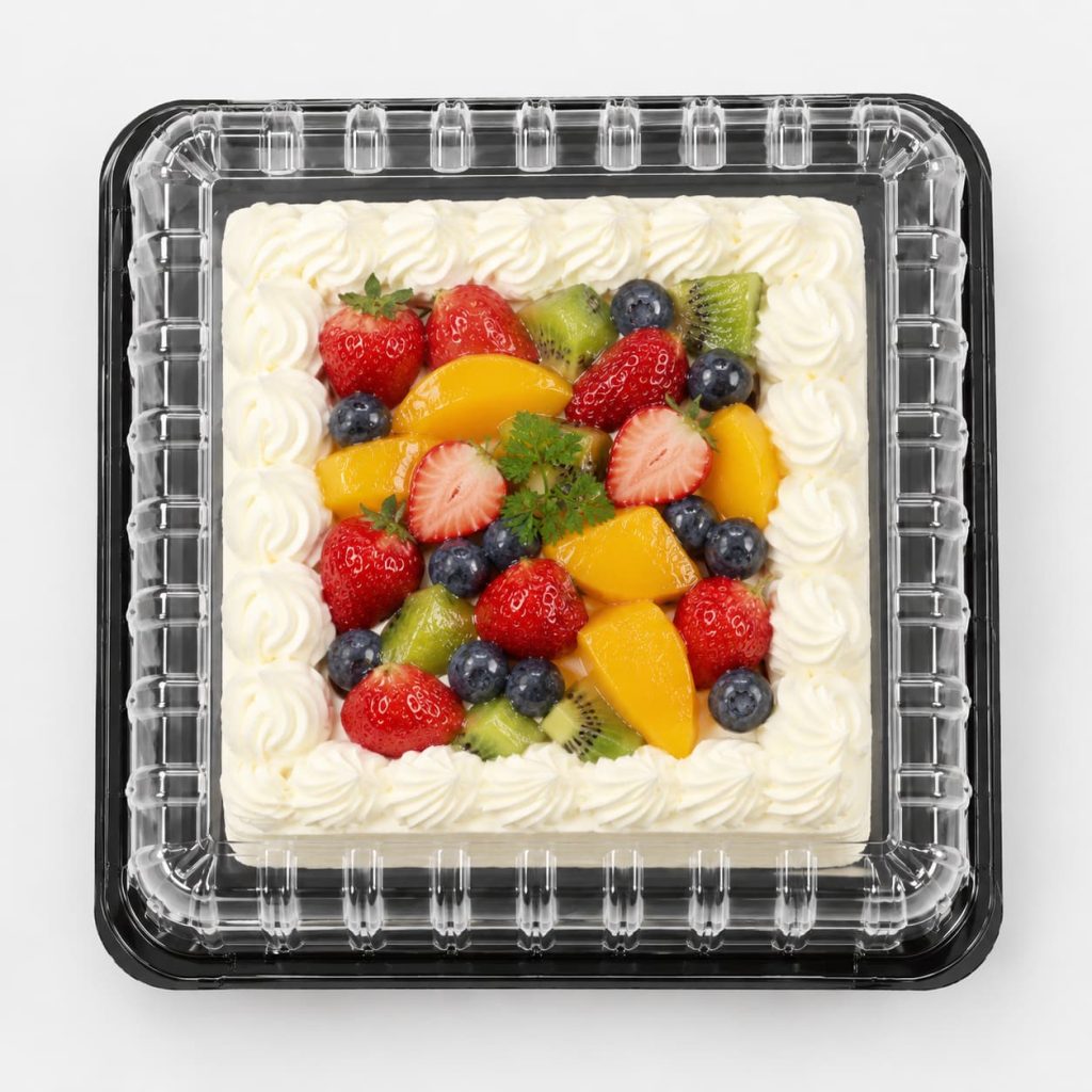 Square cake container