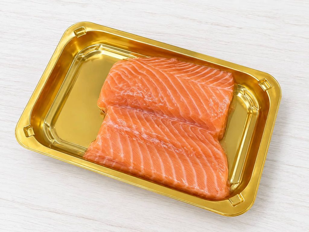 Gold Salmon Tray